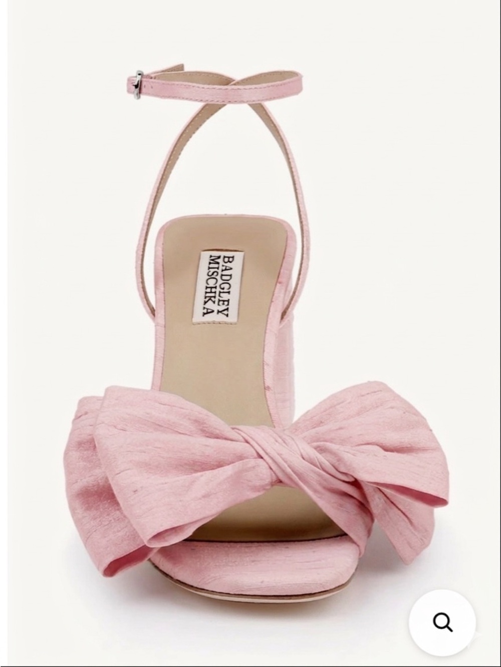 BADGLEY MICHKA OLANI ANKLE STRAP BLOCK HEEL SANDAL SIZE 6